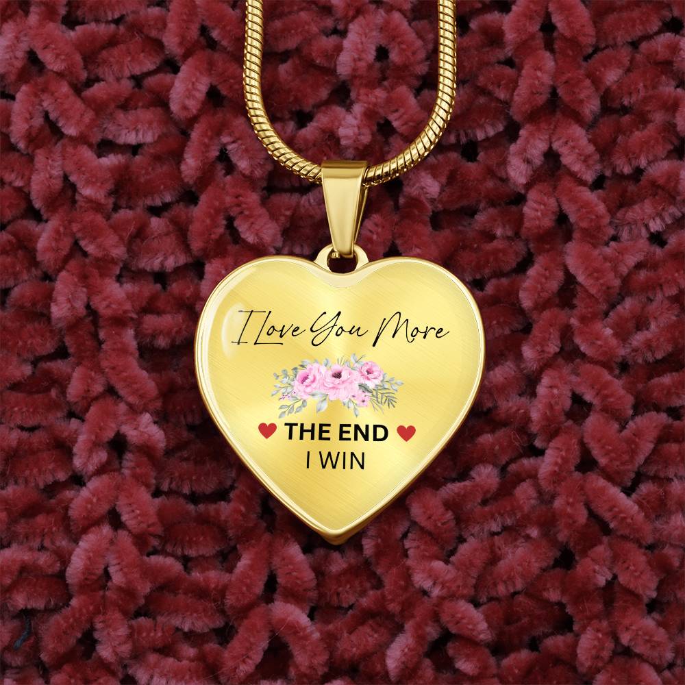 Lurve™ Love You More Flower Heart Necklace