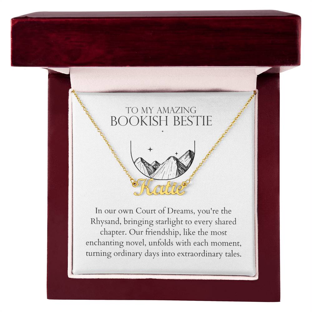 Bookish Bestie - Bringing Starlight Personalized Name Necklace