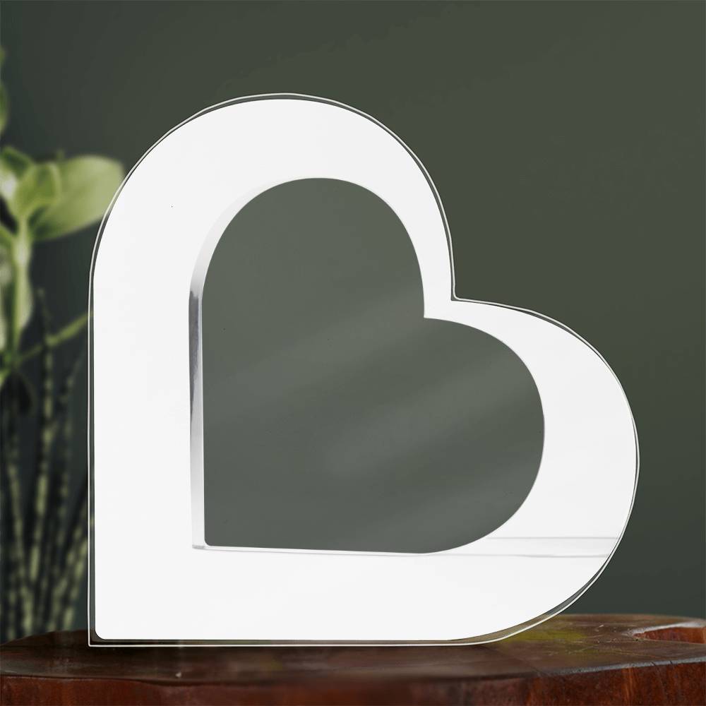 Acrylic Heart Plaque