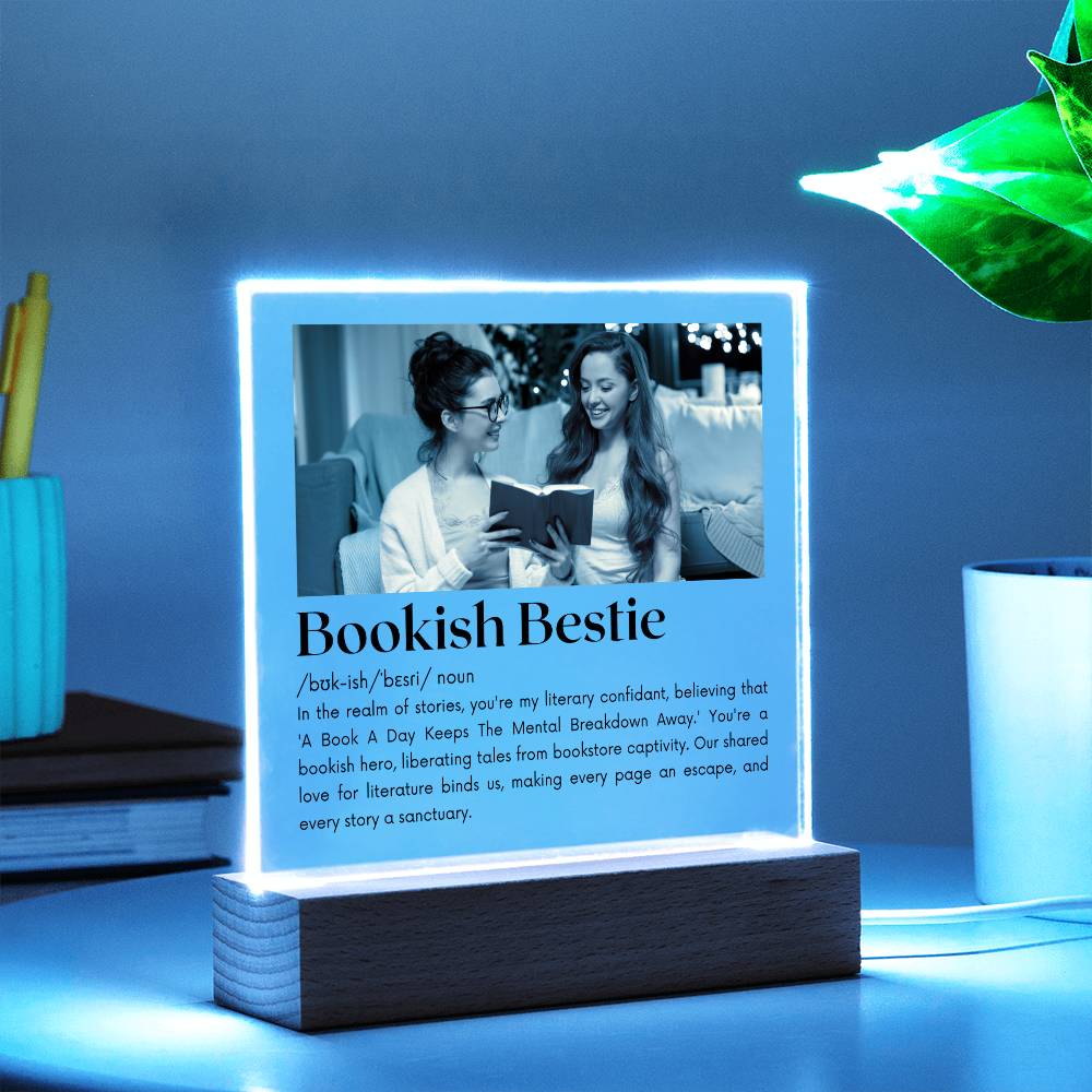Bookish Bestie - Bookish Hero Acrylic Square