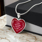 Love You More Heart Necklace