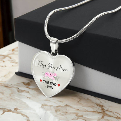 Lurve™ Love You More Flower Heart Necklace