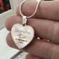 Love You More Flower1 Heart Necklace