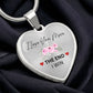 Lurve™ Love You More Flower Heart Necklace