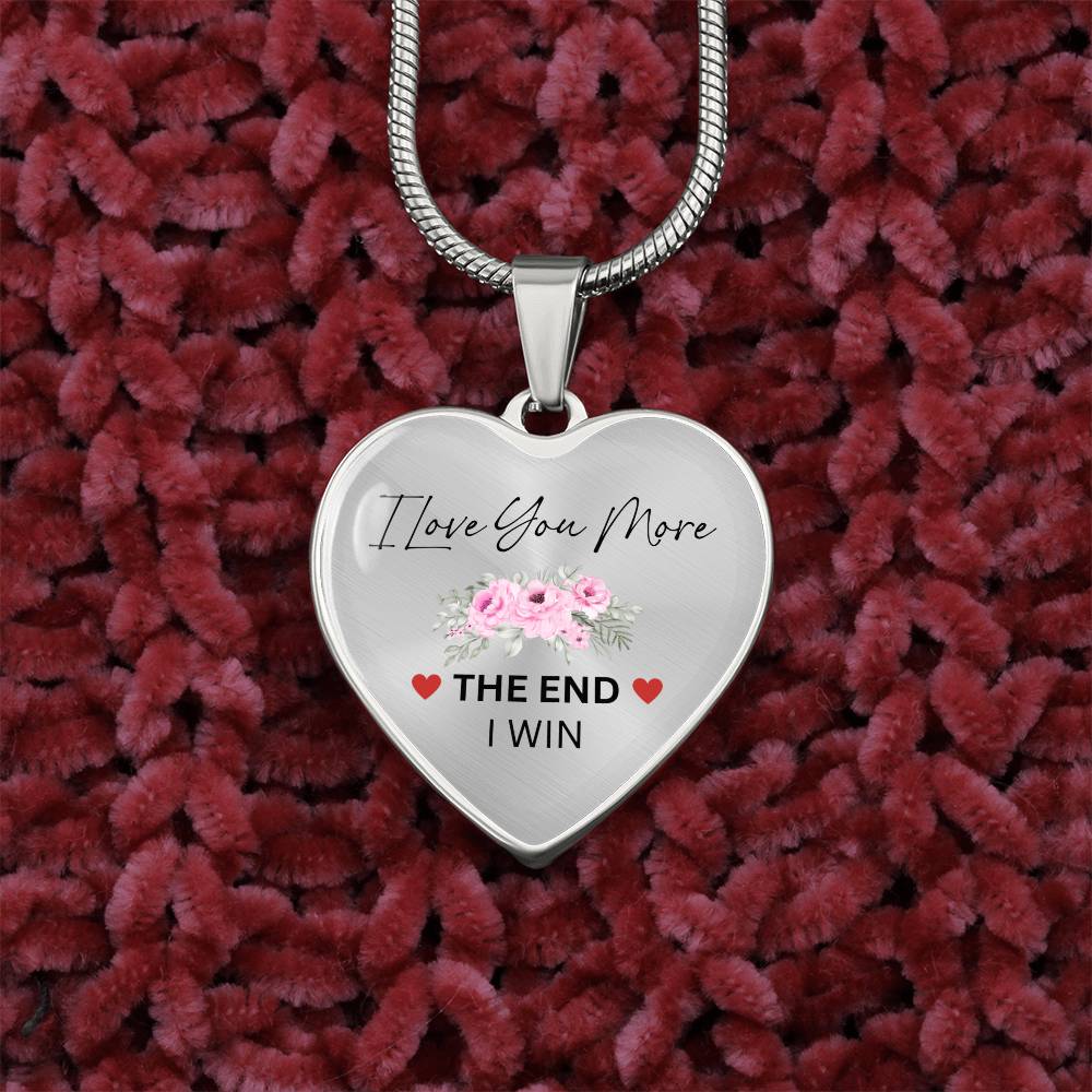 Lurve™ Love You More Flower Heart Necklace