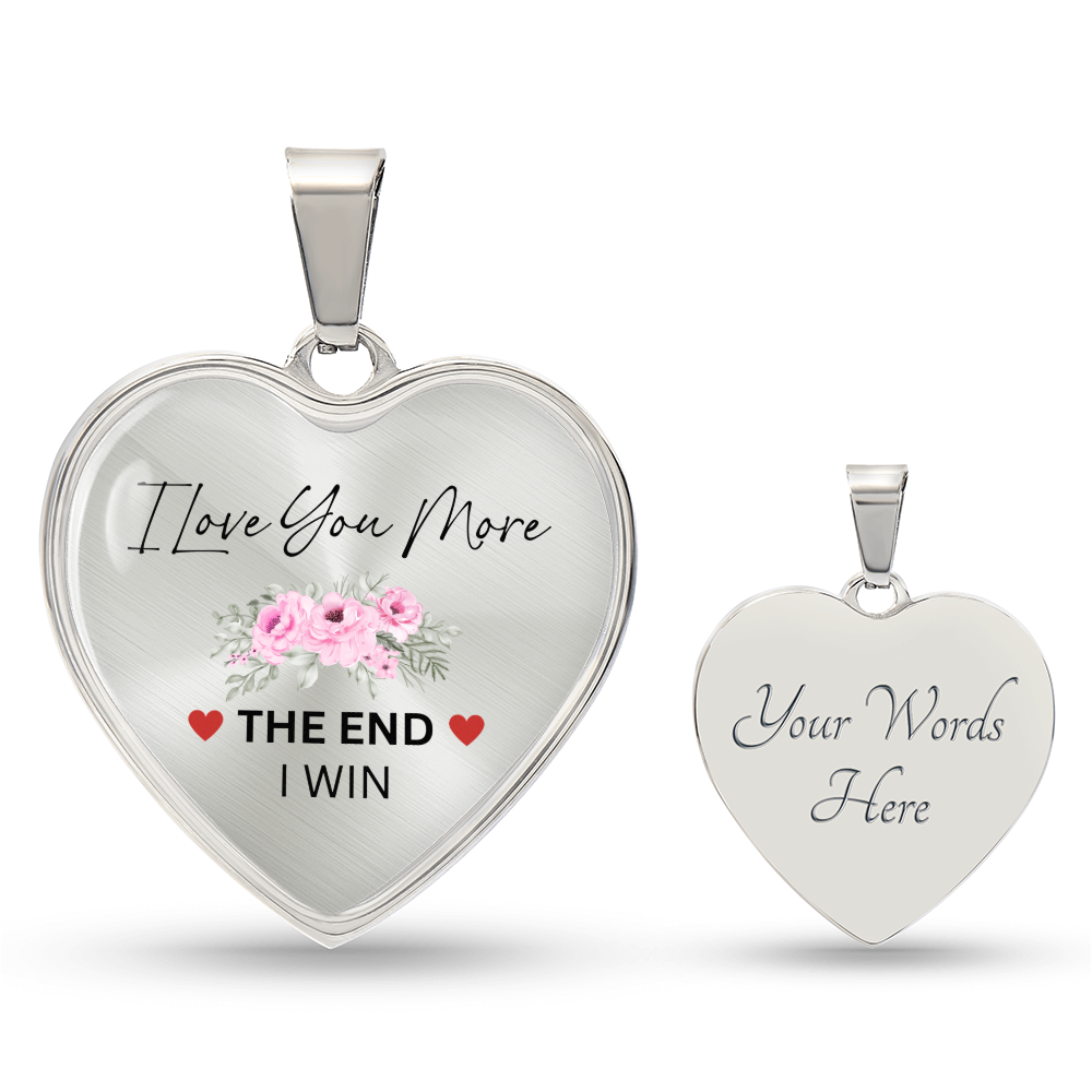 Lurve™ Love You More Flower Heart Necklace