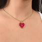 Love You More Rings Heart Necklace