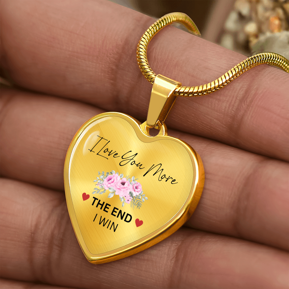 Lurve™ Love You More Flower Heart Necklace
