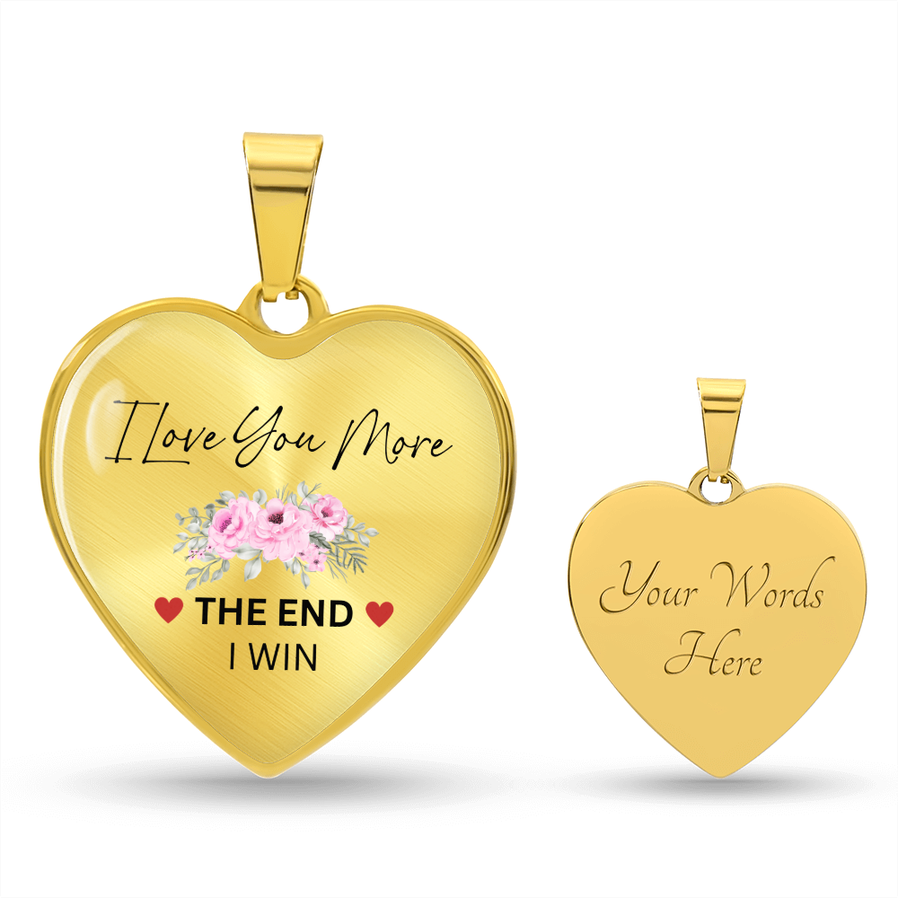 Lurve™ Love You More Flower Heart Necklace