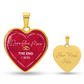 Love You More Rings Heart Necklace