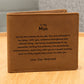 To My Man - Completeness To My Moments Leather Wallet