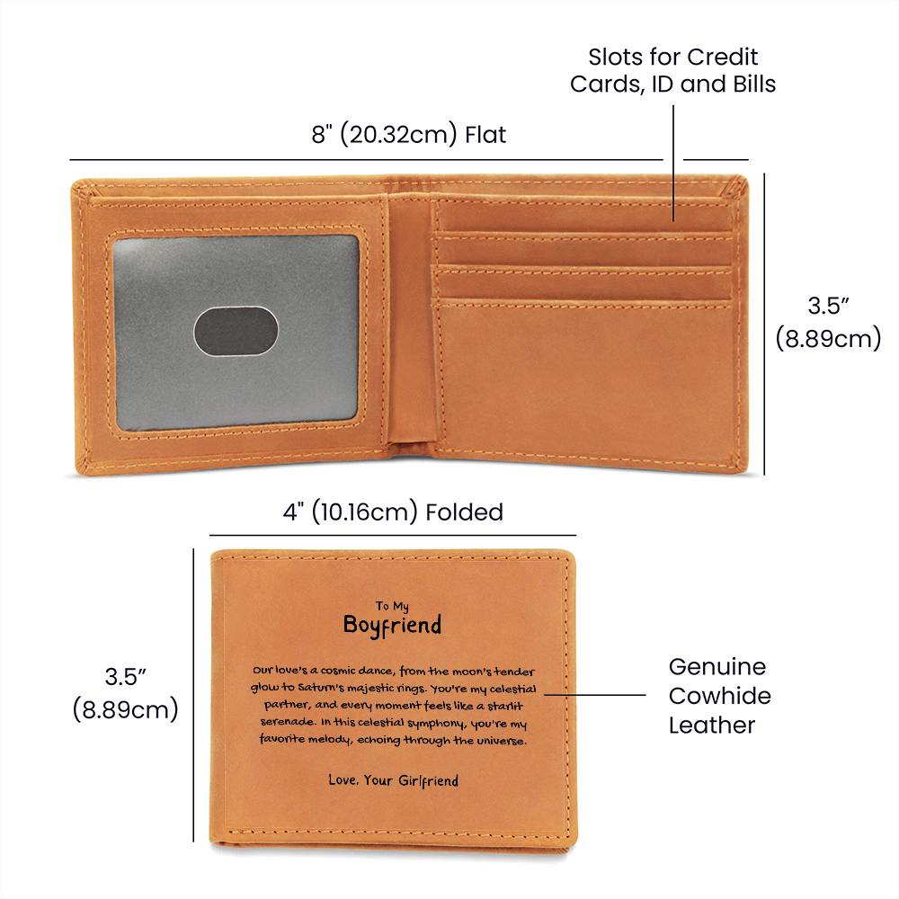 To My Boyfriend - Celestial Symphony Leather Wallet