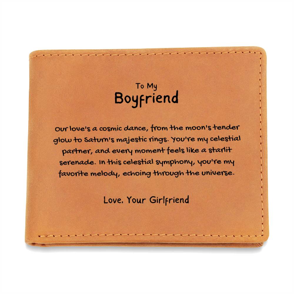 To My Boyfriend - Celestial Symphony Leather Wallet