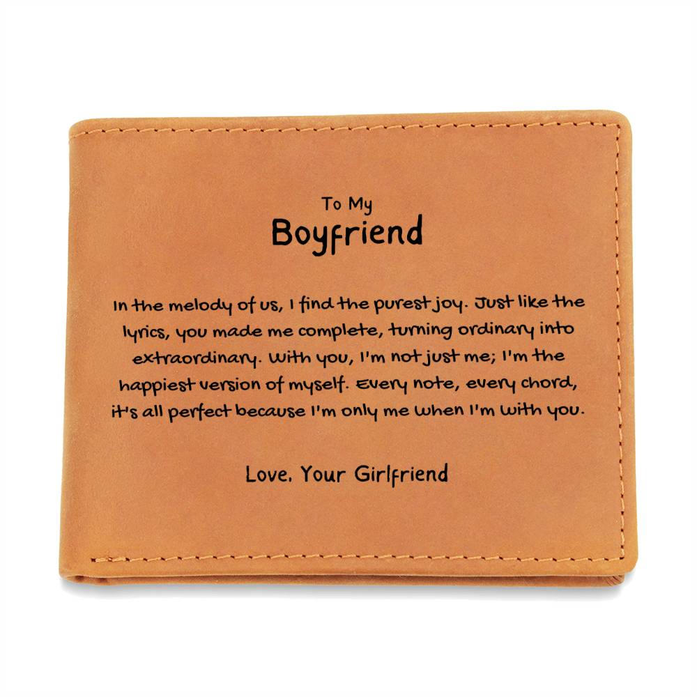 To My Boyfriend - Turning Ordinary Into Extraordinary Leather Wallet