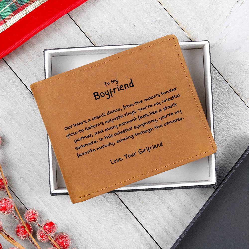 To My Boyfriend - Celestial Symphony Leather Wallet