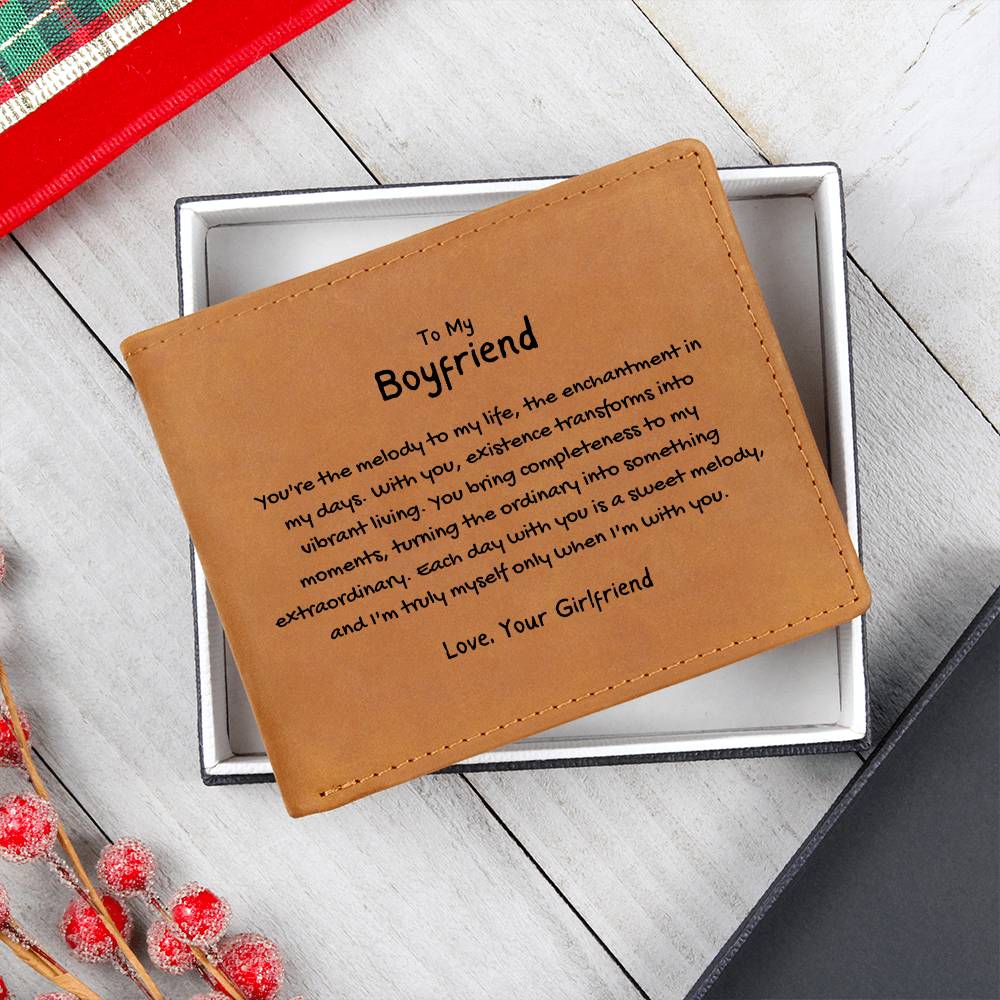 To My Boyfriend - Completeness To My Moments Leather Wallet