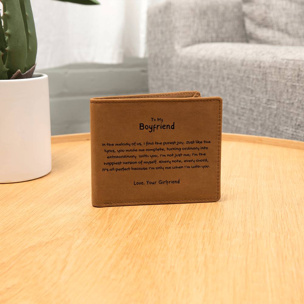 To My Boyfriend - Turning Ordinary Into Extraordinary Leather Wallet