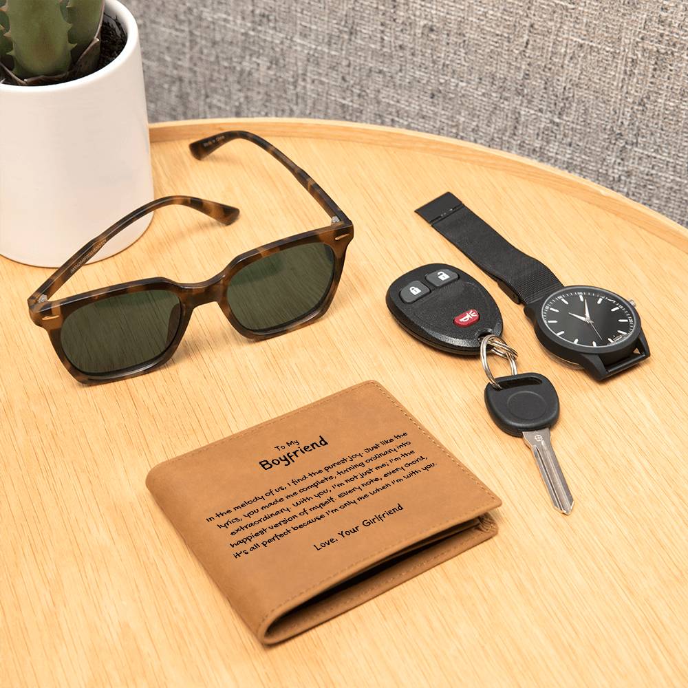 To My Boyfriend - Turning Ordinary Into Extraordinary Leather Wallet