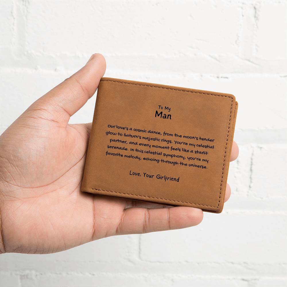 To My Man - Celestial Symphony Leather Wallet