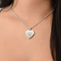 Name - Lurve™ MAR Daffodil, Cherry Blossom Engraved Heart Necklace