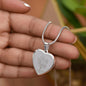 Name - Lurve™ MAR Daffodil, Cherry Blossom Engraved Heart Necklace