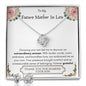 Lurve™ Future Mother In Law - Extraordinary Woman, Grateful Love Knot Earring & Necklace Set