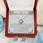 Lurve™ Future Mother In Law - Eternal Gratitude, Wonderful Mother Love Knot Earring & Necklace Set