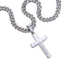 Boyfriend - Sweet Melody Personalized Cross Necklace with Cuban Chain