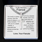 Fiance - My Celestial Wonder Personalized Cross Necklace with Cuban Chain