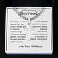 Boyfriend - My Favourite Melody Personalized Cross Necklace with Cuban Chain