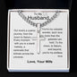 Husband - My Celestial Wonder Personalized Cross Necklace with Cuban Chain