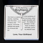Boyfriend - Symphony of Our Love Story Personalized Cross Necklace with Cuban Chain