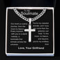 Soulmate - My Celestial Wonder Personalized Cross Necklace with Cuban Chain