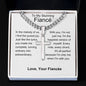 Fiance - Happiest Version Personalized Cross Necklace with Cuban Chain