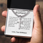 Boyfriend - Happiest Version Personalized Cross Necklace with Cuban Chain