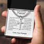 Fiance - Sweet Melody Personalized Cross Necklace with Cuban Chain