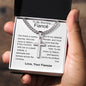 Fiance - My Celestial Wonder Personalized Cross Necklace with Cuban Chain