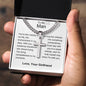 Man - Sweet Melody Personalized Cross Necklace with Cuban Chain
