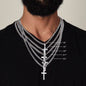 Soulmate - Sweet Melody Personalized Cross Necklace with Cuban Chain
