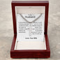 Husband - Happiest Version Personalized Cross Necklace with Cuban Chain