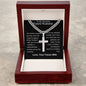 Future Husband - My Celestial Wonder Personalized Cross Necklace with Cuban Chain