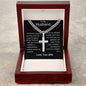 Husband - My Celestial Wonder Personalized Cross Necklace with Cuban Chain