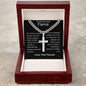 Fiance - My Celestial Wonder Personalized Cross Necklace with Cuban Chain