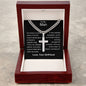 Man - My Favourite Melody Personalized Cross Necklace with Cuban Chain