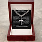 Future Husband - My Favourite Melody Personalized Cross Necklace with Cuban Chain