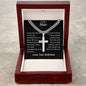 Man - Sweet Melody Personalized Cross Necklace with Cuban Chain