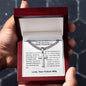 Future Husband - Symphony of Our Love Story Personalized Cross Necklace with Cuban Chain