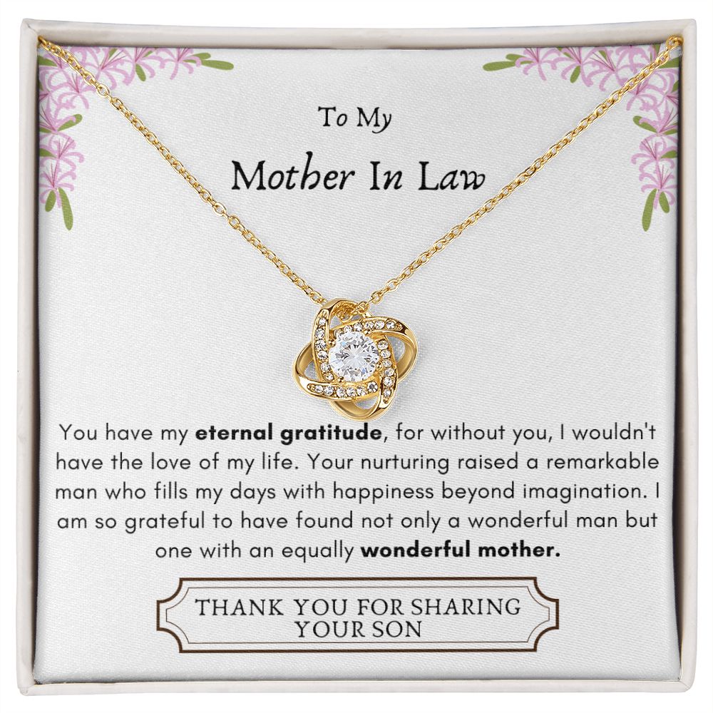 Lurve™ Mother In Law - Eternal Gratitude, Wonderful Mother Love Knot Necklace