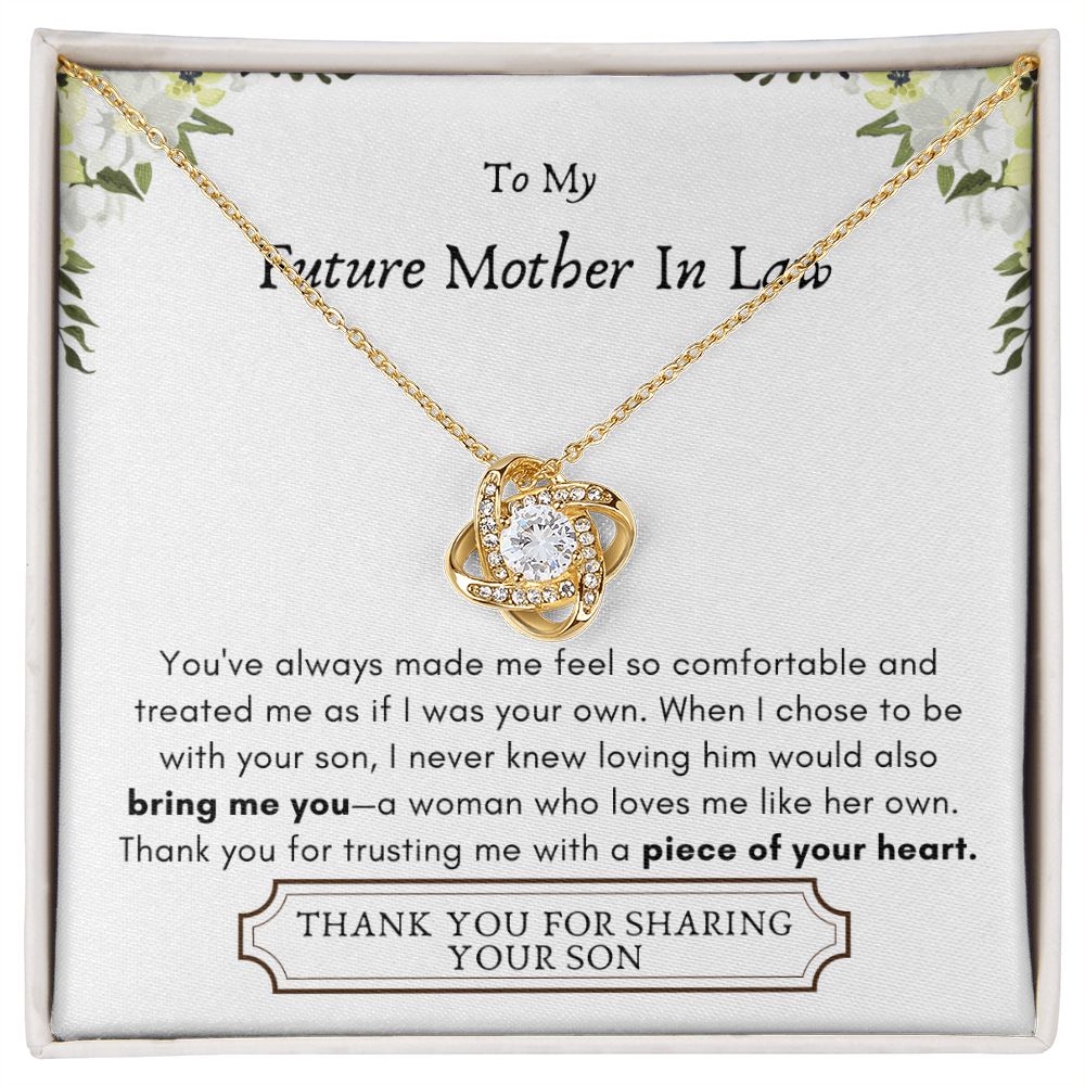 Lurve™ Future Mother In Law - Bring Me You, Piece of Your Heart Love Knot Necklace