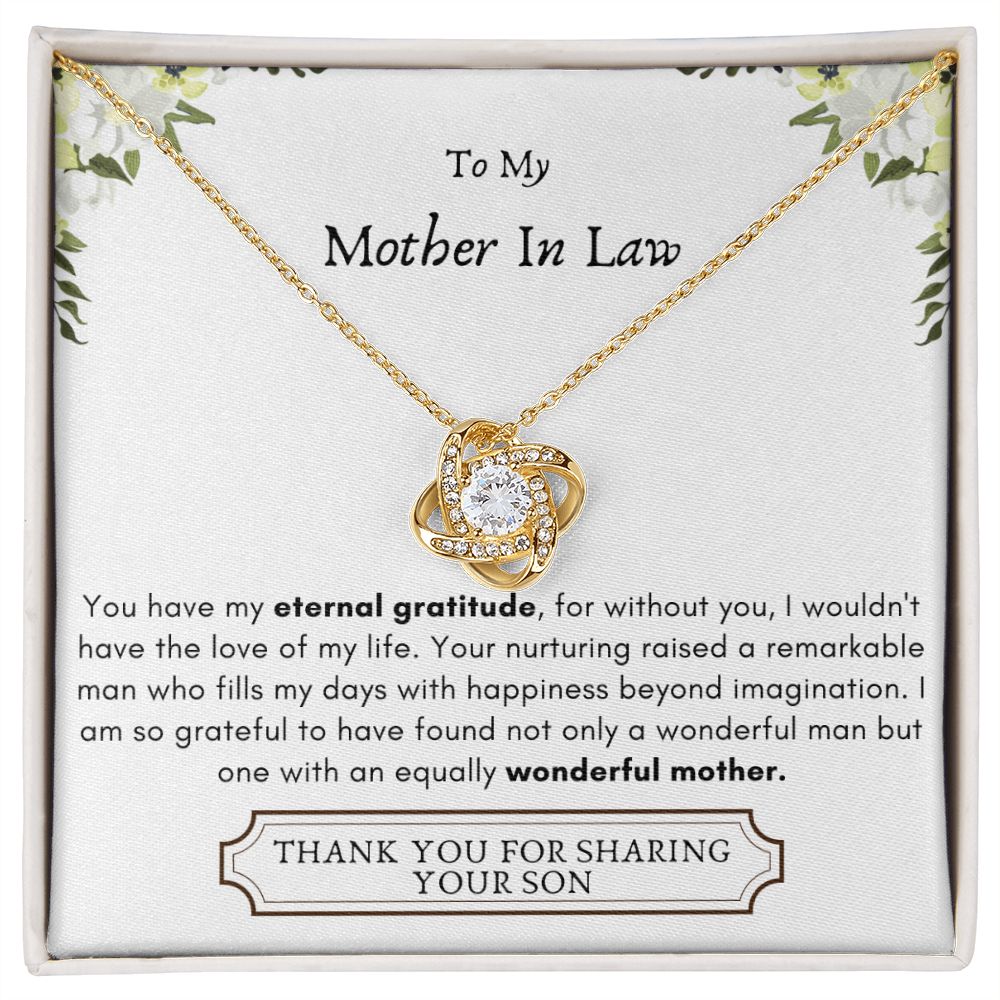 Lurve™ Mother In Law - Eternal Gratitude, Wonderful Mother Love Knot Necklace